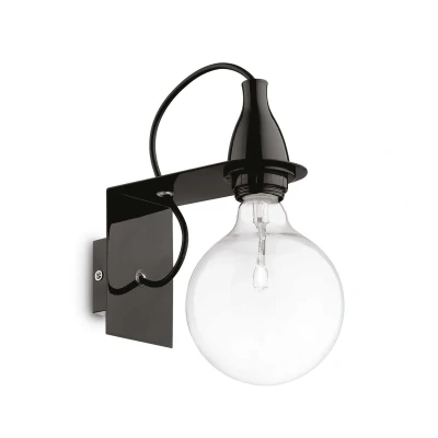 Image of Minimal 1 Light Wall Black, E27