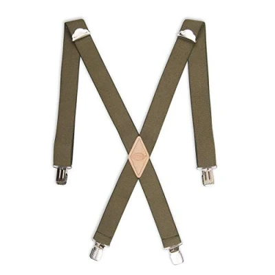 Image of Dickies Men&#039;s Hs 21di5100 gry Suspenders, Olive, One Size UK