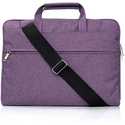 Image of FINDING CASE 15 inch Laptop Bag Notebook Bag,Multi functional Case,Adjustable shoulder strap&amp;Suppressible Handle,Portable Sleeve Briefcase (15 inch, purple)