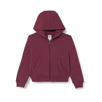Image of Mukua Byron Kids Zip Up Hoodie, Wine, Size 9/11