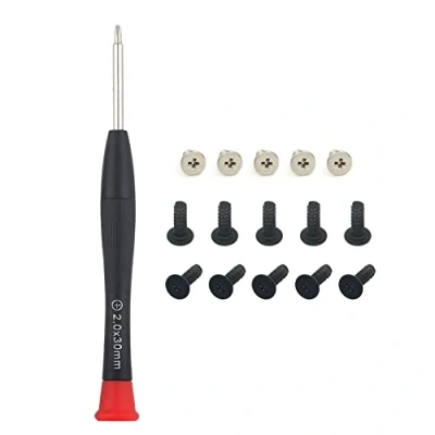Image of Replacement #00 Cross Head Screws Set with PH00 Phillips Screwdriver Compatible PS4 Controller Repair Tools
