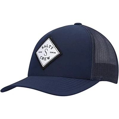 Image of Salty Crew Cap Model Sea Line Retro Trucker Brand Navy