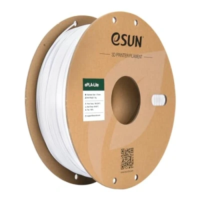Image of eSUN PLA Filament 1.75mm, 3D Printer Dimensional Accuracy +/ 0.03mm, 1KG Spool (2.2 LBS) Printing Materials for Most FDM Printers,Cold White
