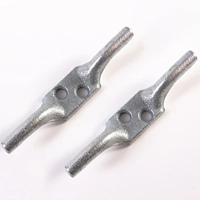 Image of 2X Large Strong Galvanised Metal Cleat Hooks 100mm