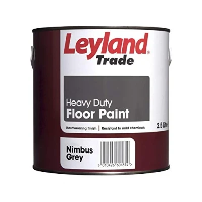 Image of Leyland Trade Heavy Duty Floor Paint Nimbus Grey 2.5L