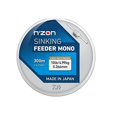 Image of Daiwa Nylon N Zon Sinking 300m D.0.28mm R.5.7kg Brun Fonce 12405028 Equipement pour la peche sportive