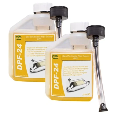 Image of HYDRA DPF 24 Cleaner, 2x 250ml treats up To 120L, Filter Cleaning Diesel Particulate Cleaner with Fluid for Reduced Cost Easy Use Fuel Additive
