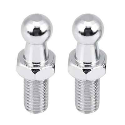 Image of 2 pcs M8 ball Stud, Gas Struts Joint, Car Stainless Steel Stud Bolt for Ended Bonnet+8mm stud+m8 stud+gas strut polo 9n