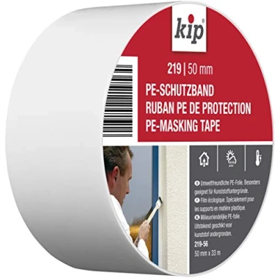 Image of Kip Tape 219 56 Protective Professional PE Masking for Plastic Surfaces Painter&#039;s Clean Edges When Painting &amp; 50 mm x 33 m