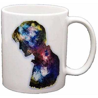 Image of Matt Smith Doctor Who Stars Tardis Heart Novelty Printed Mug Mugs Gift, Present