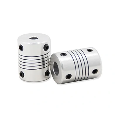 Image of Redrex 2Pcs Aluminum Flexible Couplings 5mm to 8mm NEMA 17 Shaft Coupler for RepRap 3D Printer Stepper Motor or CNC Machine (5mm 8mm)
