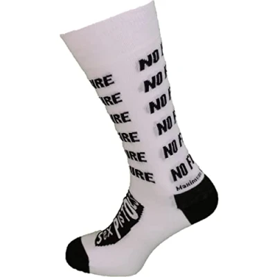 Image of Mazeys Mens Classic Officially Licensed Sex Pistols Socks 7 to 11s (No Future)