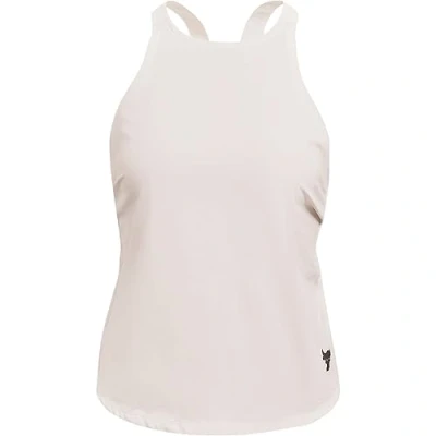 Image of Under Armour Womens Project Rock HeatGear Tank Top White L