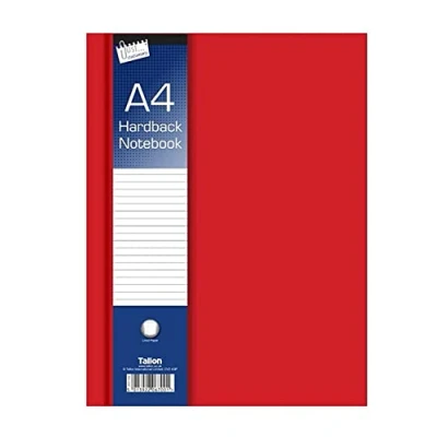 Image of Just Stationery 6700 A4 Ruled Hardback Notebook, Pack of 5