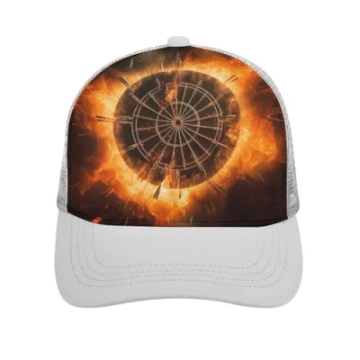 Image of GFLFMXZW Baseball Cap for Women Men dart Board Golf Dad Hat Adjustable Unisex Trucker Hat, Gray Board, 6