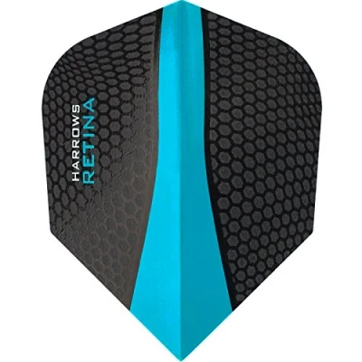 Image of Harrows Retina Dart Flights 100 Micron Extra Strong Standard 10 Sets (30) (Blue)