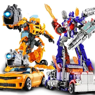 Image of AUROSA Transform Toys, 2 In 1 Deformed Car Robot Transforming Toys Robot,Transformable Toy for Kids