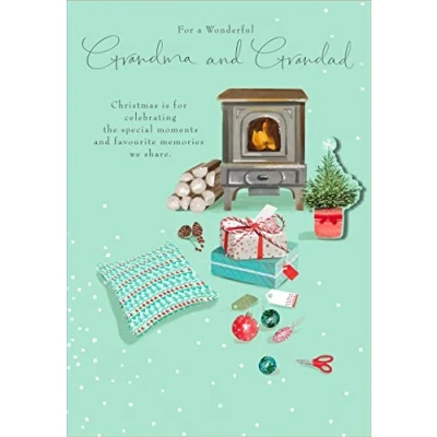 Image of Hallmark Grandma and Grandad Christmas Card for a Wonderful