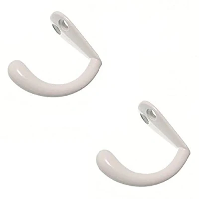 Image of Merriway BH05371 (2 Pcs) Robe Hook Single Metal Pack of 2 Pieces