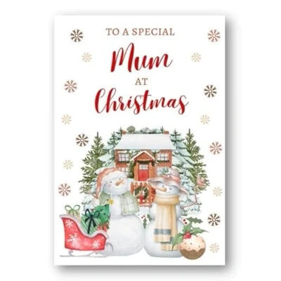 Image of Second Ave Mum Christmas Snowmen Winter Xmas Holiday Festive Greetings Card