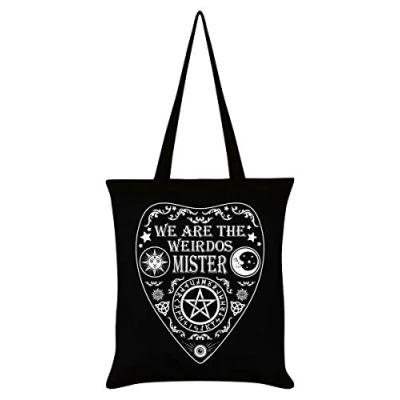 Image of Grindstore We Are The Weirdos Mister Ouija Tote Bag Black 38 x 42cm