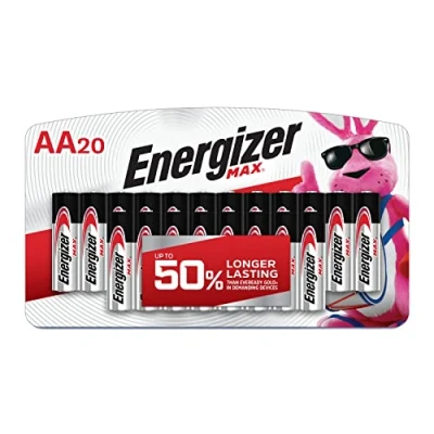 Image of Energizer AA Batteries, Max Double A Battery Alkaline, 20 Count
