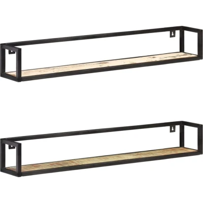 Image of vidaXL Wall Shelves 2 pcs 120 cm Solid Reclaimed Wood