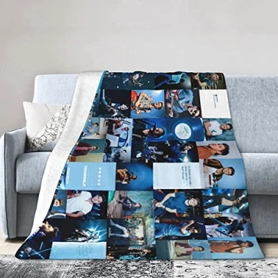 Image of Fleece Blanket for Sofa Camping, Super Soft Lightweight Cozy Luxury Flannel Bed Blanket, Niall Ireland Horan Fluffy Plush Couch Thro 200CM X 150CM