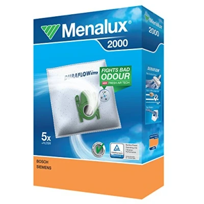 Image of Menalux 2000 Pack of 5 Synthetic Material Dustbags and 1 Micro Filter
