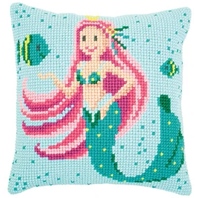 Image of Vervaco Cross Stitch Cushion Kit: Mermaid, NA, 40 x 40cm
