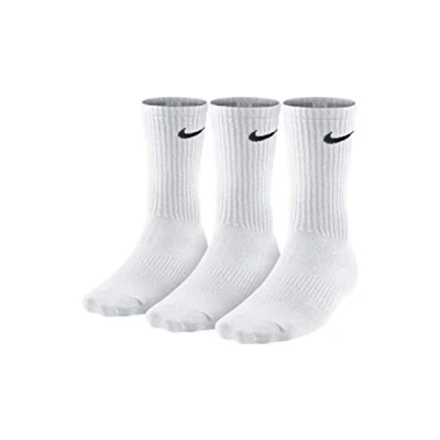 Image of Nike Men&#039;s 3PPK Lightweight Crew Sock White/Black, X Large