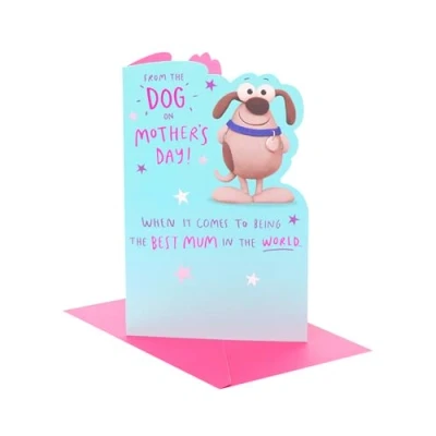 Image of UK Greetings Mother&#039;s Day Card from The Dog Funny Cartoon Design