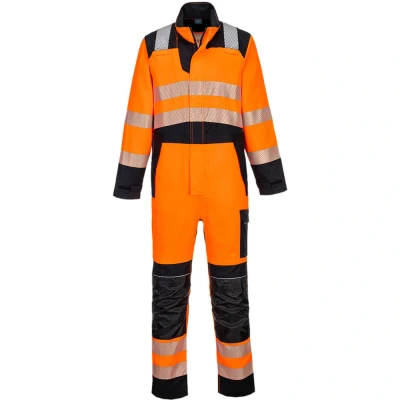 Image of Portwest PW3 FR HVO Coverall Orange/Black Small