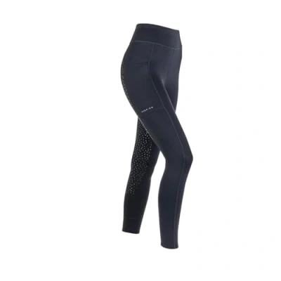 Image of Shires Aubrion Shield Womens Winter Riding Tights Charcoal Small