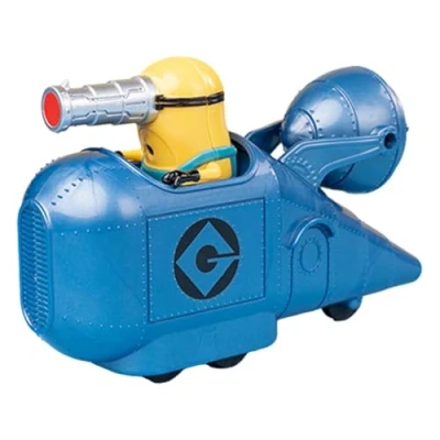 Image of YOLOPARK Minions Despicable Me 4 Toys,Mega Gru&#039;s Car Gifts for Toddler Boys and Girls Age 3 5 6 7 8 Year 0ld, Friction Powered Cars Pull Back Action Figure Party Favors