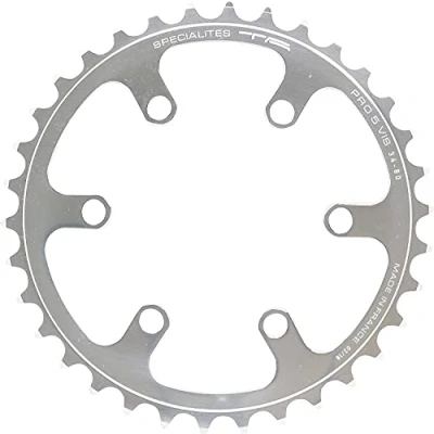 Image of Spécialités TA Cyclotourist Pro 5 Vis Chainring, Inner/Middle 34t, Silver