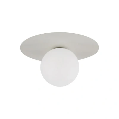 Image of TK Lighting Pixie ceiling lamp, beige, Ø 25 cm, steel/plastic