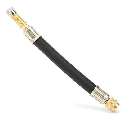 Image of 140mm Removable Presta Valve Extender, 5.5in Flexible Rubber Tyre Extenders Extensions Adapter Inflation Tool Accessory for Truck Van Bus