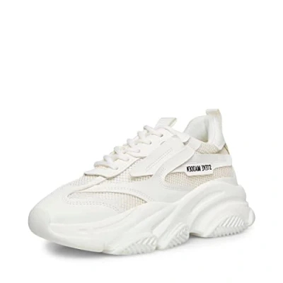 Image of Steve Madden Women&#039;s Possession Sneaker, White, 3 UK