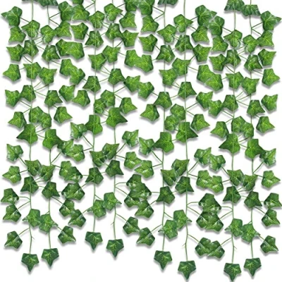 Image of Yuuinnter Artificial Ivy 6 Strands Ivy, Fake Garland Decorations, Plants, Vine, Vine Decoration