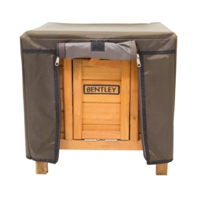 Image of Charles Bentley Shelter, Pet, Hutch, Box, Waterproof Cover, Door Flap, Closing Zips, For PET/HUTCH.BOX, Rabbit, Bunny, Guinea Pig, Rainproof, Moisture Resistant, Polyester, Outdoor (51.5x42x43cm)