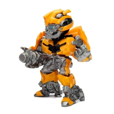 Image of Jada Toys Transformers Bumblebee 253111001 Die Cast Collectable Figure, Yellow, 10 cm