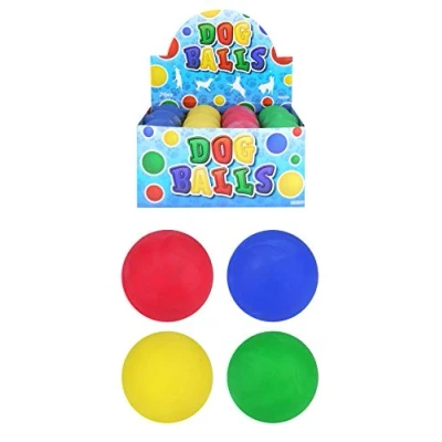 Image of HENBRANDT 4 x Assorted Sports Pattern Hard Sponge Rubber Hi Bounce Balls (Tennis, Basketball, Baseball &amp; Football)