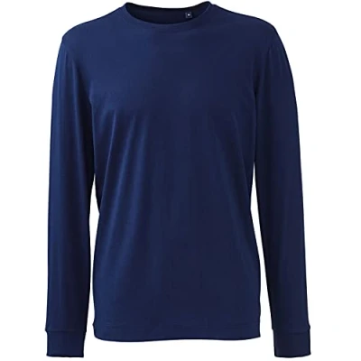 Image of Mens Long Sleeve Anthem T Shirt Male Navy XL