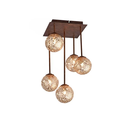 Image of Paul Neuhaus Greta ceiling light, 47 cm, 5 bulb, metal, G9