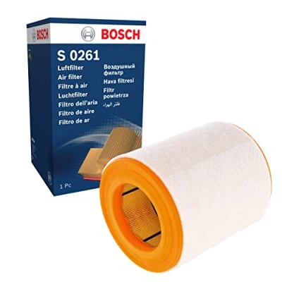 Image of 4G0133843 Air Filter BOSCH F 026 400 261 186,6mm 162mm Insert AUDI: A6 C7 Avant, A7 Sportback, Allroad