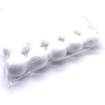 Image of Lexicon Select Small Polystyrene Balls 5cm diamter Pack of 10 Make your own Christmas Baubles, Decoration and other Craft