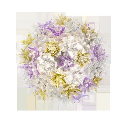 Image of Kartell Bloom CW2 Wall Lamp/Ceiling Lamp Lavender