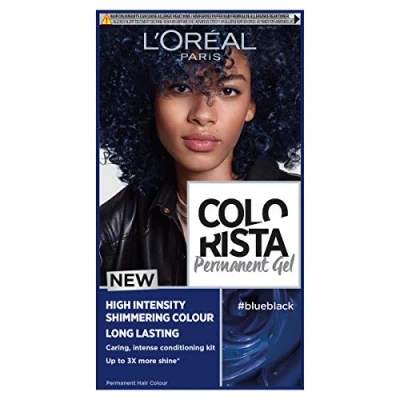 Image of L&#039;Oréal Paris Colorista Permanent Gel Hair Dye, Long Lasting and Vibrant At Home Colour, High Intensity Hues with Up to 3x More Shine, Colour: Blue Black