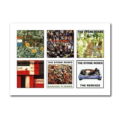 Image of Libretto Designs STONE ROSES Albums unframed A4 Art Print Mini Poster